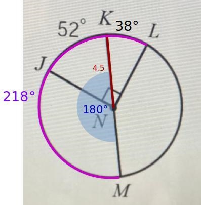 If MK = 9ft find the length of MKL to the nearest tenth-example-1