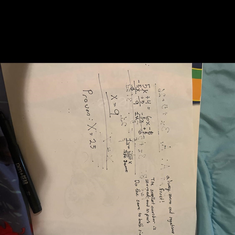 In the proof below, determine which reason should go in each line. Given: 5x+4)= 6x-example-1