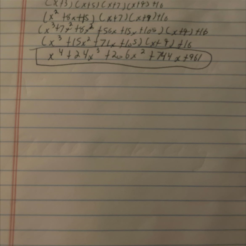 (x + 3) (x + 5) (x + 7) (x + 9) + 16​-example-1