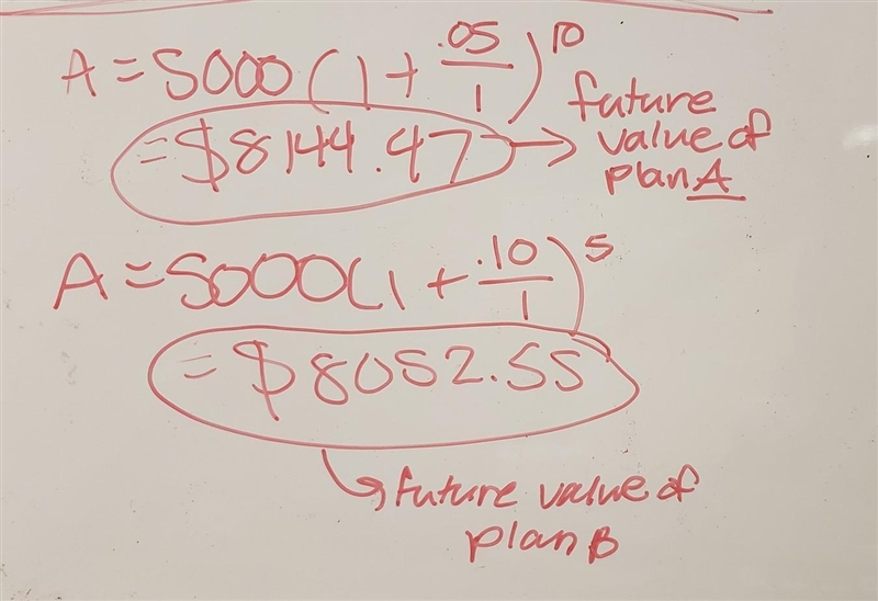 Penelope is trying to decide which investment plan to participate in. She has $5000 to-example-1