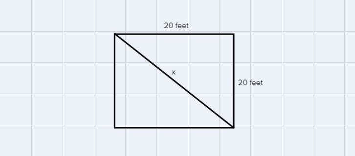 A softball field is a square with sides of length 60 feet. What is the shortest distance-example-1