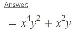 Anybody want to help with math? :) (x^5y^2-x^3y^2+xy-1)-(x^5y^2-x^4y^2-x^3y^2-x^2y-example-2