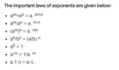 Rules of equal exponents​-example-1