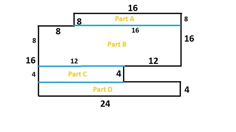 Find the area of the figure. Show work and explain please.-example-1