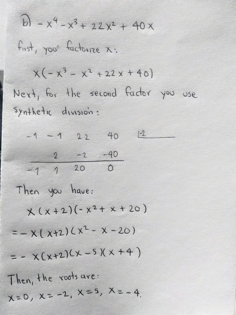 4. Find the degree, direction of the last line, y-int, GCF, if any; find all the zeros-example-1