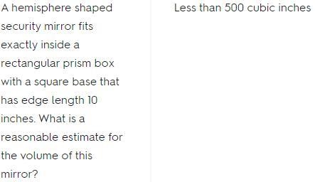 A hemisphere-shaped security mirror fits exactly inside a rectangular prism box with-example-1