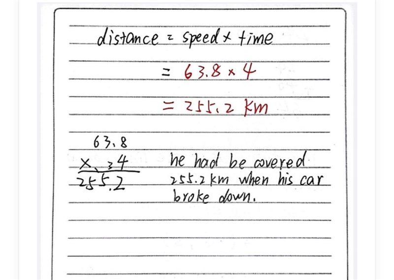 Boi was driving from mombasa to nairobi at an average speed of 63.8 km/h. he drove-example-1