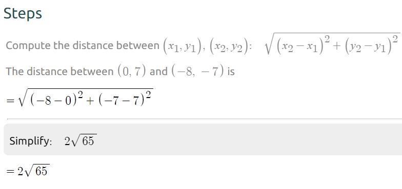 Is the triangle with the vertices A(7,3), B(0,7), and C(-8, -7) a right triangle?Is-example-2