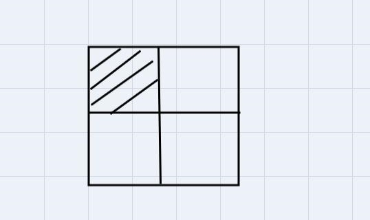 Complete the diagrams to represent each fractions. ( a) , ( c ) and (d).-example-1