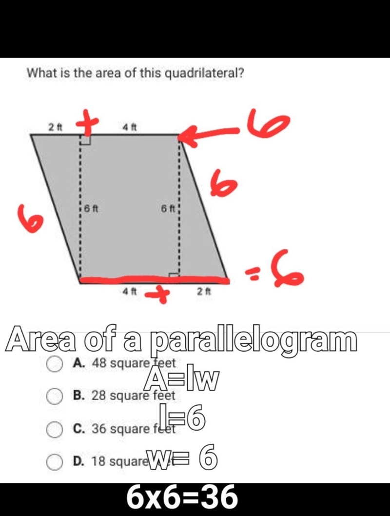 What is the area of the quadrilateral-example-1