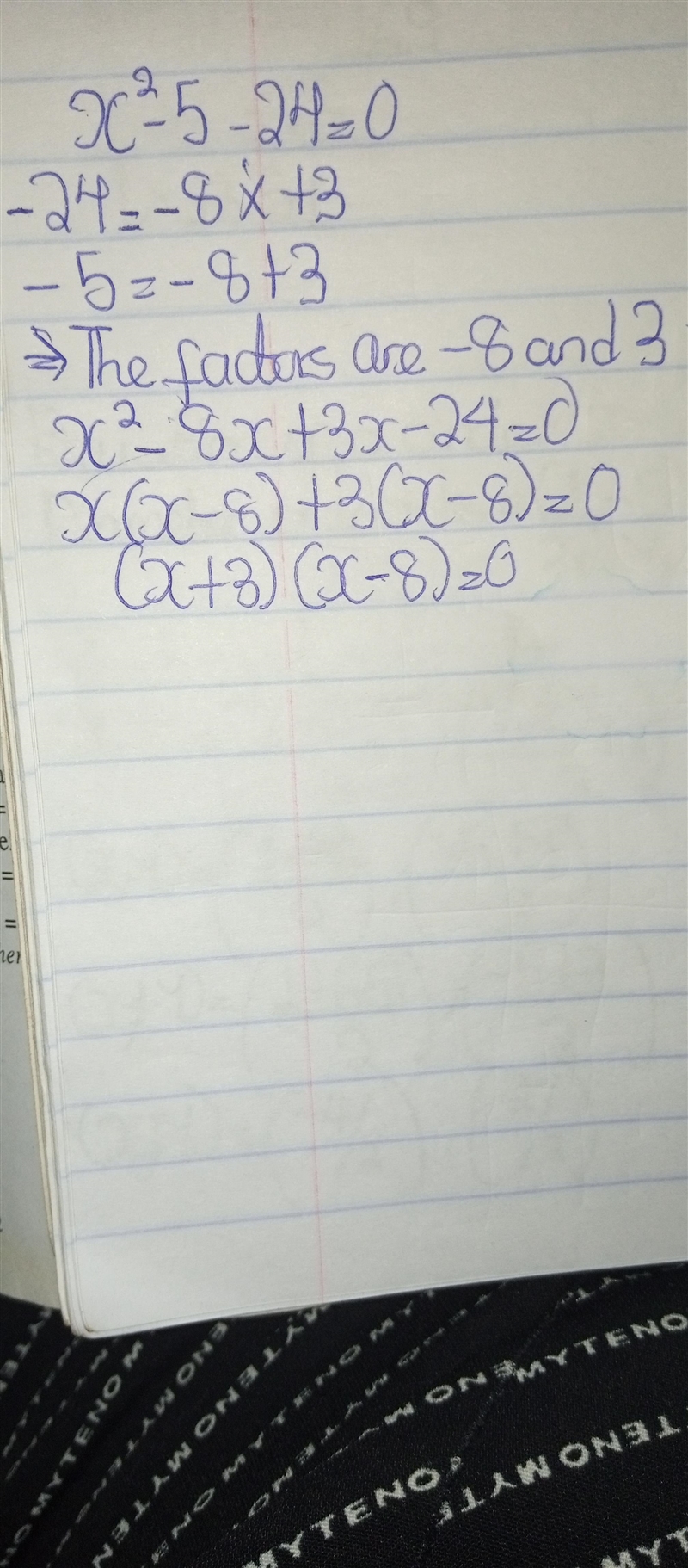 Write the quadratic equation in factored form be sure to write the entire equation-example-1