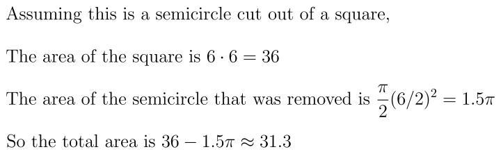 Find the area of the figure to the nearest tenth.-example-1