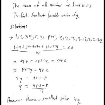 50 POINTS Sam writes on a white board the positive integers from 1 to 6 inclusive-example-1