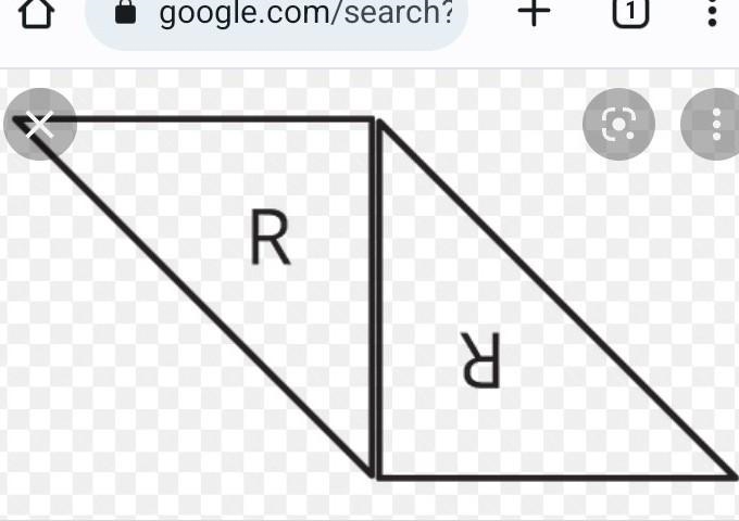 Triangle R is right triangle. Can we use two copies of triangle R to copse a parallelogram-example-1