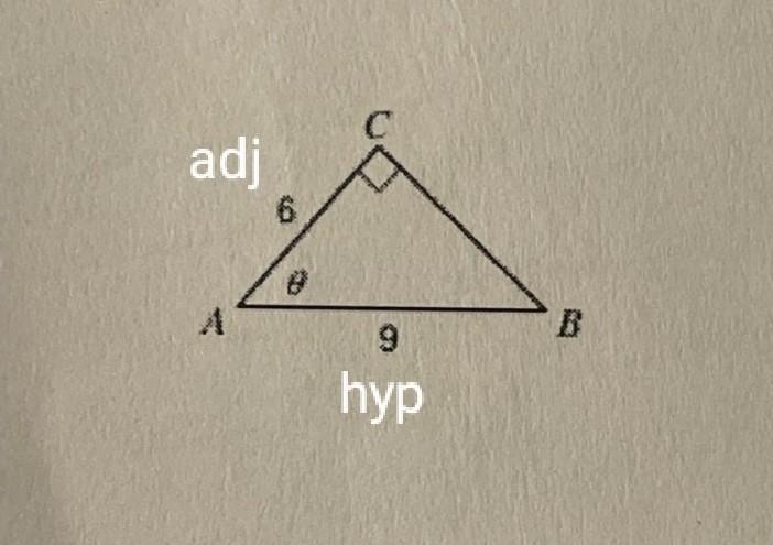 Find the measure of angle A of the following triangle-example-1