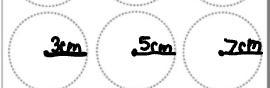 Draw three circles with centre O and the radii of 3cm,5cm and 7cm​-example-1