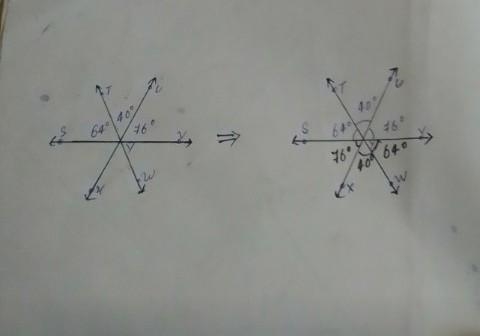 Refer to the figure at the right to determine the nearest of each given angle. 50 points-example-1