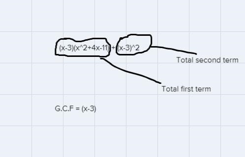 Factorise fully ( − 3)(^2+ 4 − 11) + ( − 3)^2-example-1