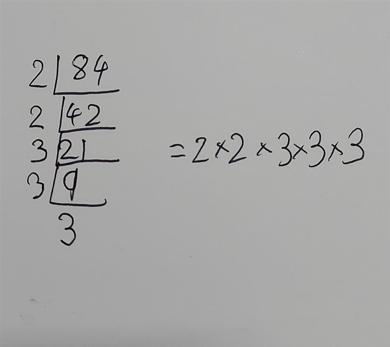 What are all the prime fractions of 84?-example-1