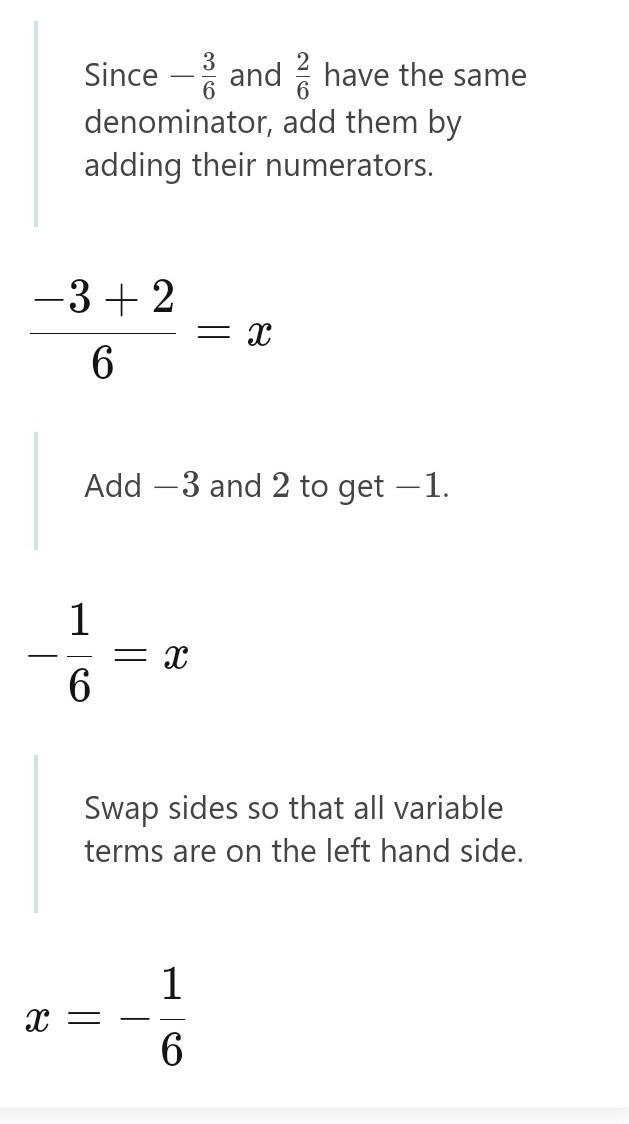 -1/2 + (3/4 x 4/9) = ? help?-example-3