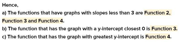 I have to figure out the slope and y-intercept and answer the questions-example-1