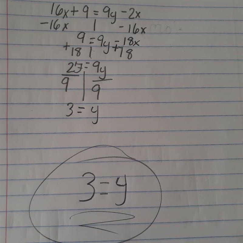 Solve 16x+9=9y−2x for y.-example-1