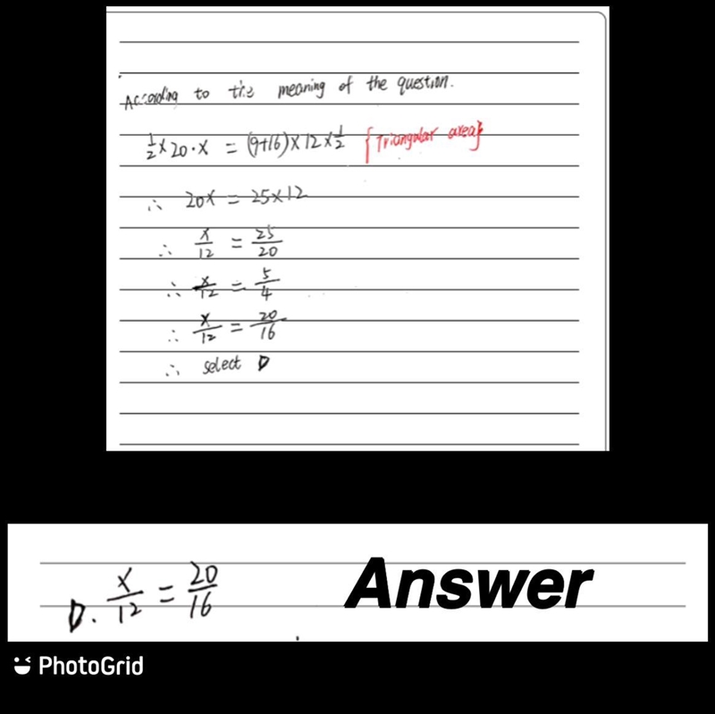 The answer appears in the image, this is for practice and please tell me an explanation-example-1