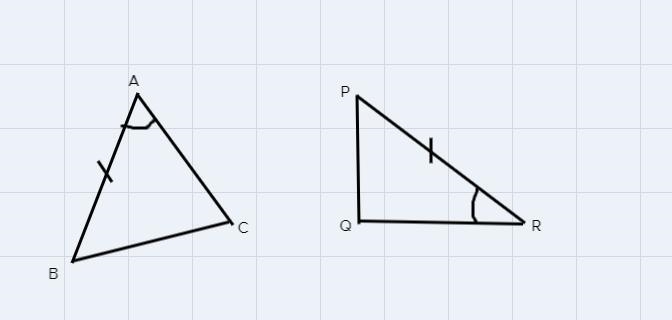 Can you use the SSS Postulate or the SAS Postulate to prove triangle ABC and triangle-example-1