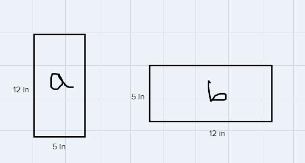 A sheet of cardboard measuring 12 inches by 5 inches is curved tocreate a cylinder-example-1