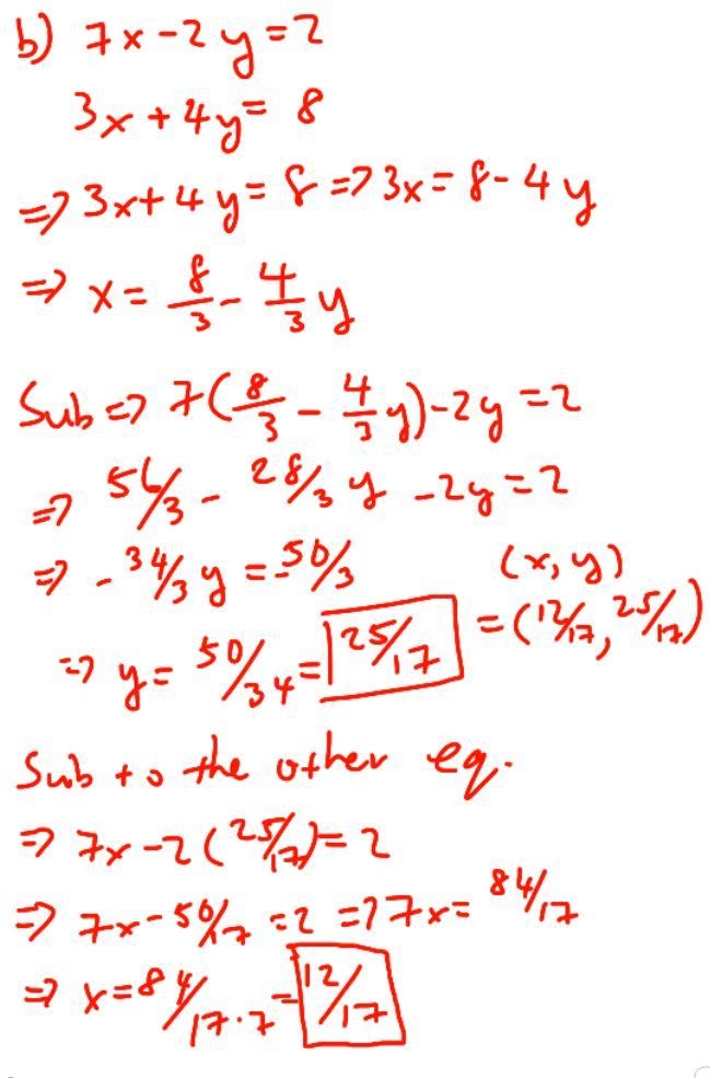 Can you answer this question using simultaneous equations the substitution method-example-2