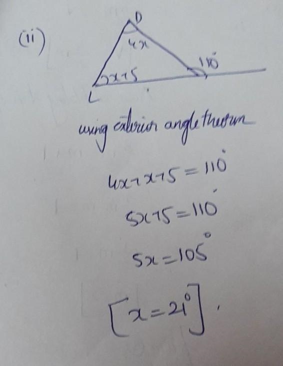 Find the value of x. B 5x10 580 3x-10 11x+2 E L/X+5 1100 25 X+15 pls help :((​-example-2