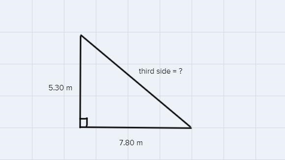 In a certain right triangle, the two sides that are perpendicular to each other are-example-1