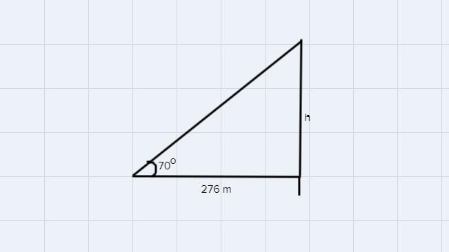 From her eye, which stands 1.66 metersabove the ground, Deondra measures theangle-example-1