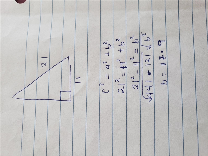 Find the length of the third side. If necessary, round to the nearest tenth.-example-1