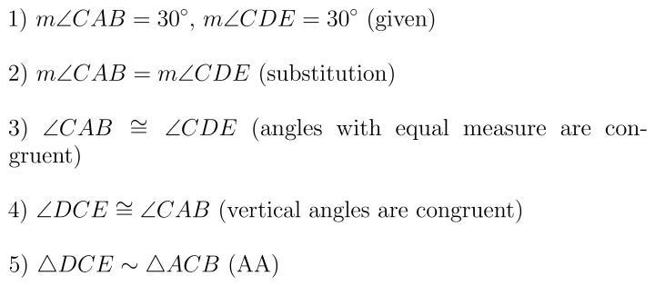 I need help making a proof for geometry! Here is the question… There are 2 parts I-example-1