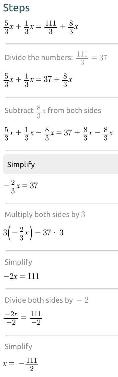 5/3x+1/3x=11 1/3+8/3x-example-1