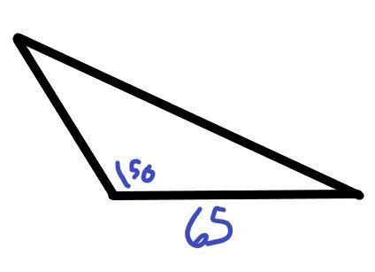 A triangle has an area of 2400cm^2. The angle between two adjacent sides of the triangle-example-1