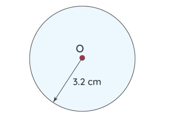 Draw a circle of radius 3.2 cm-example-1