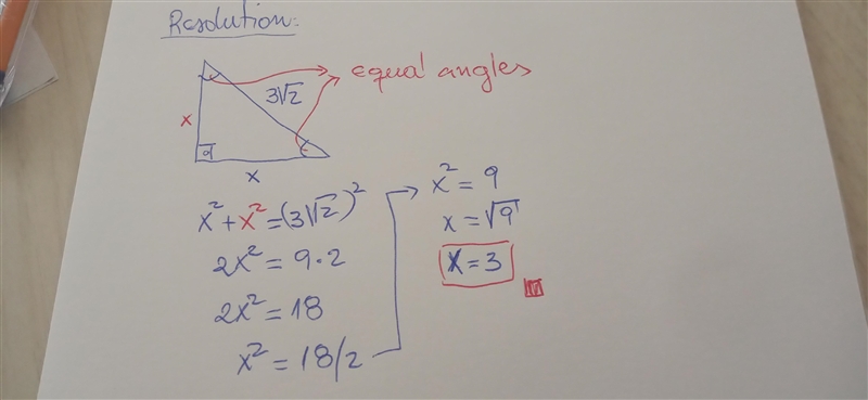 Select the correct answer. What is the value of x in the triangle?-example-1