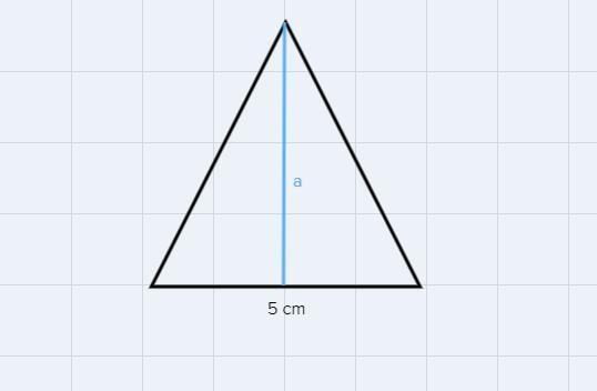 4. The area of the base of the regular quadratic pyramid SABCD is 25 cm2 and the area-example-1