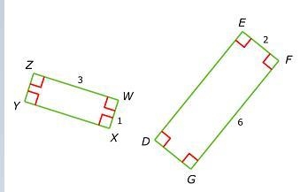 WXYZ~EFGD.13WXYZ26EFGDWhat is the similarity ratio of WXYZ to EFGD?Simplify your answer-example-1