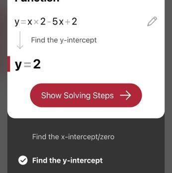 3) Find the yintercept: y = x2-5x +2-example-1