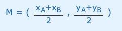 What are the coordinates of the midpoint between the points (3, 4) and (-7, 12)?-example-1