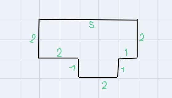 PLEASE HELP If each side has a scale factor of 1 in. to 5 ft., the actualperimeter-example-1