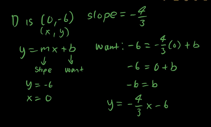 Find an equation of the line passing through D with a slope of -4/3. please answer-example-1