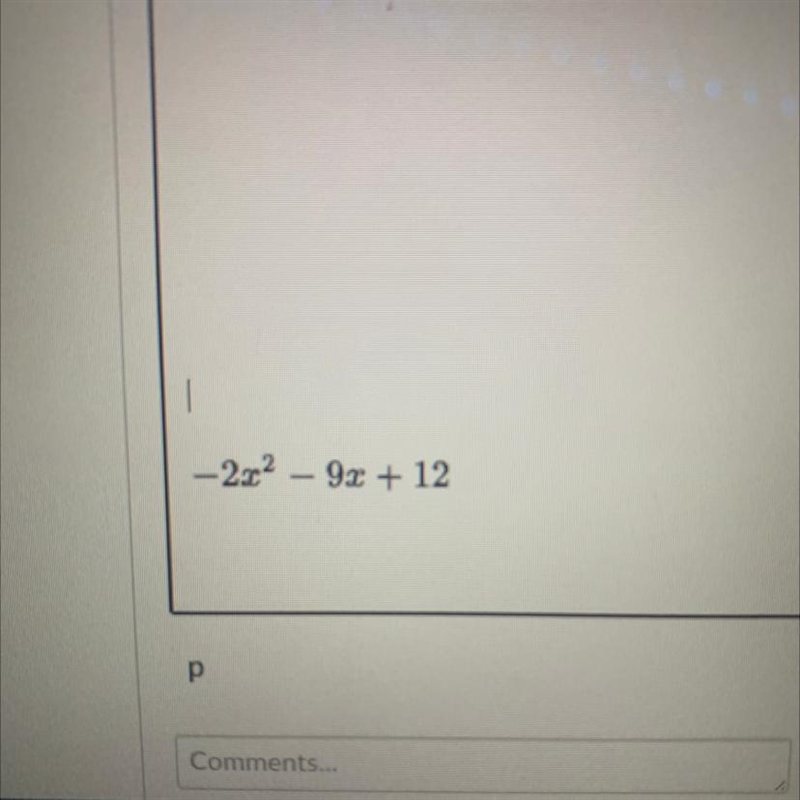 Simplify the expression: (6x² − x + 5) minus (8x² + 8x-7)-example-1