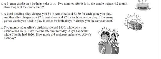 Two months after Aliya's birthday, she had $450, while her sister Claudia had $630. Five-example-1