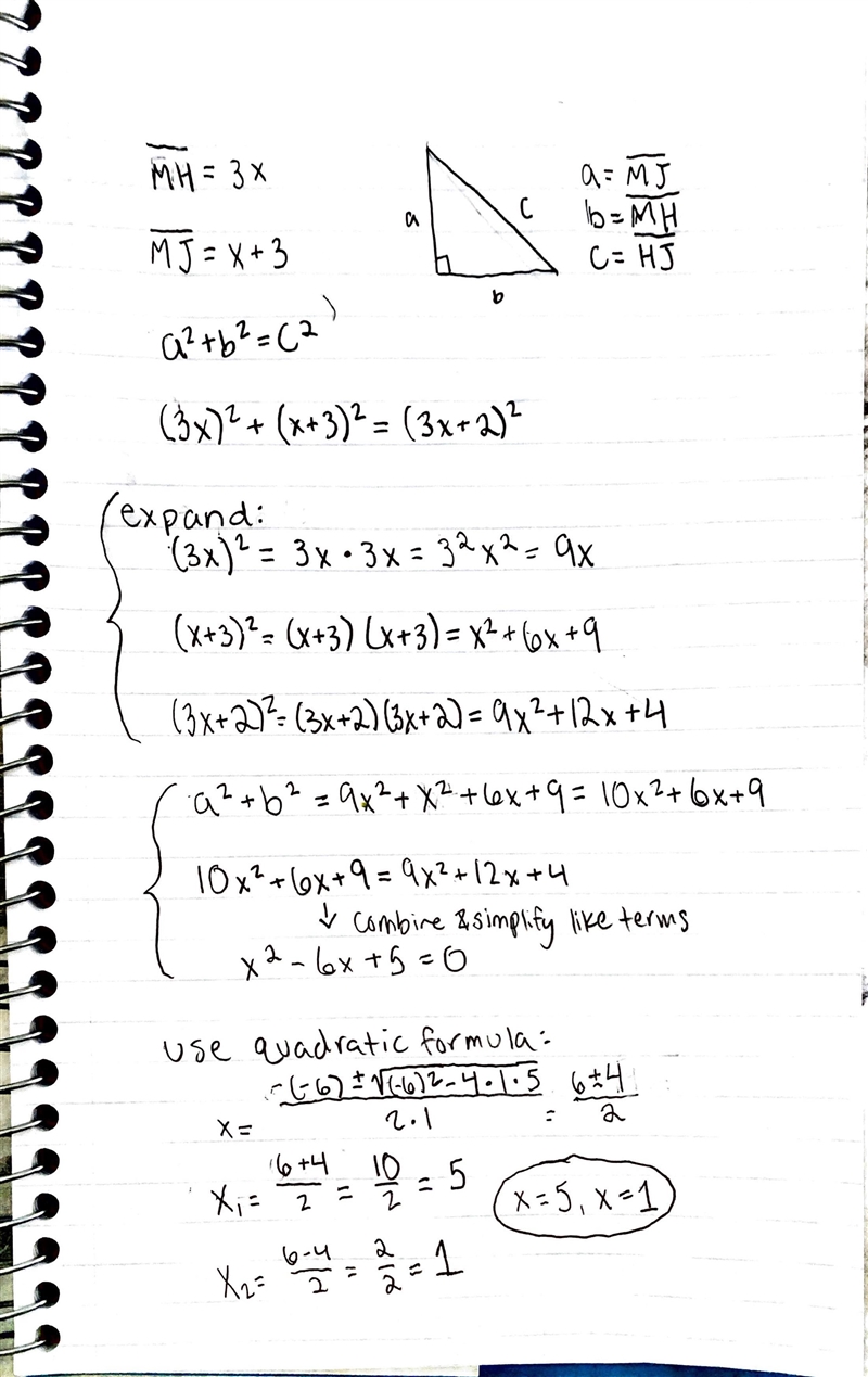 Can someone help?? Answers: A. 1 cm and 5 cm B. 8 cm and 15 cm C. 3 cm and 4 cm D-example-1