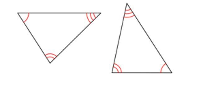 State if the two triangles are congruent. If they are, state the congruence property-example-1