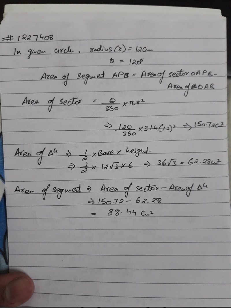 PR is a chord of a circle Center 0 and radius 20CM - POR = 120° calculate (a) length-example-1